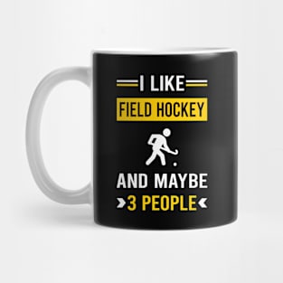 3 People Field Hockey Mug